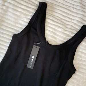 NWT One of the Boys Black Mini Tank Top Dress